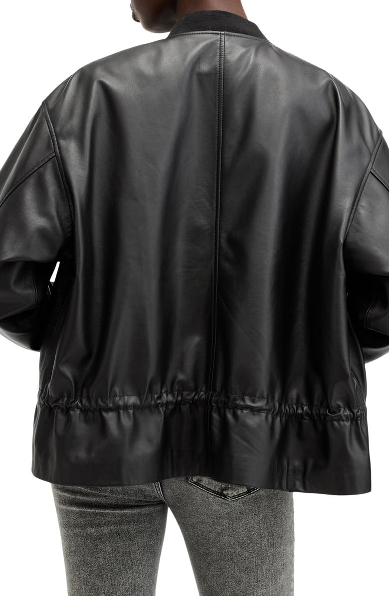 Sofi Leather Bomber Jacket AllSaints