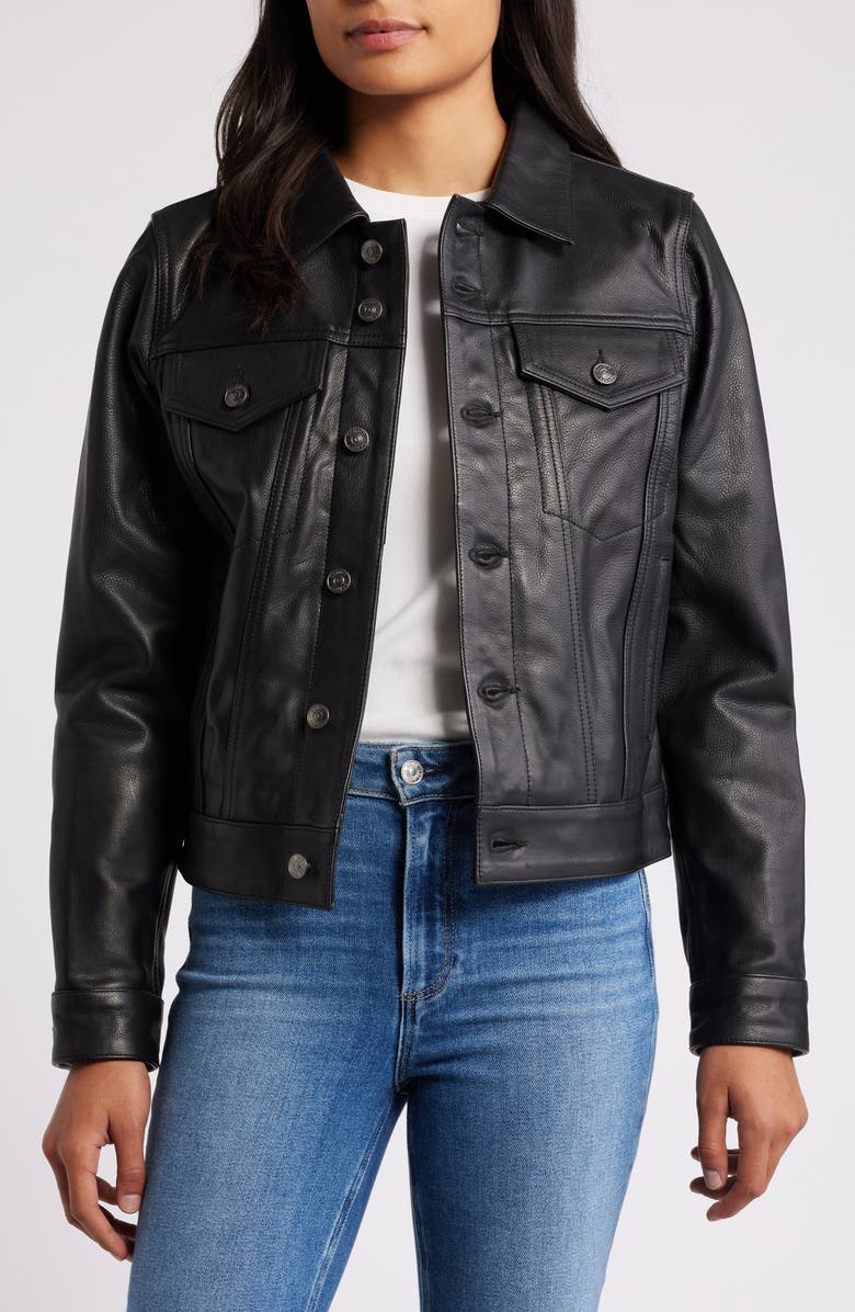 Leather Trucker Jacket Schott NYC