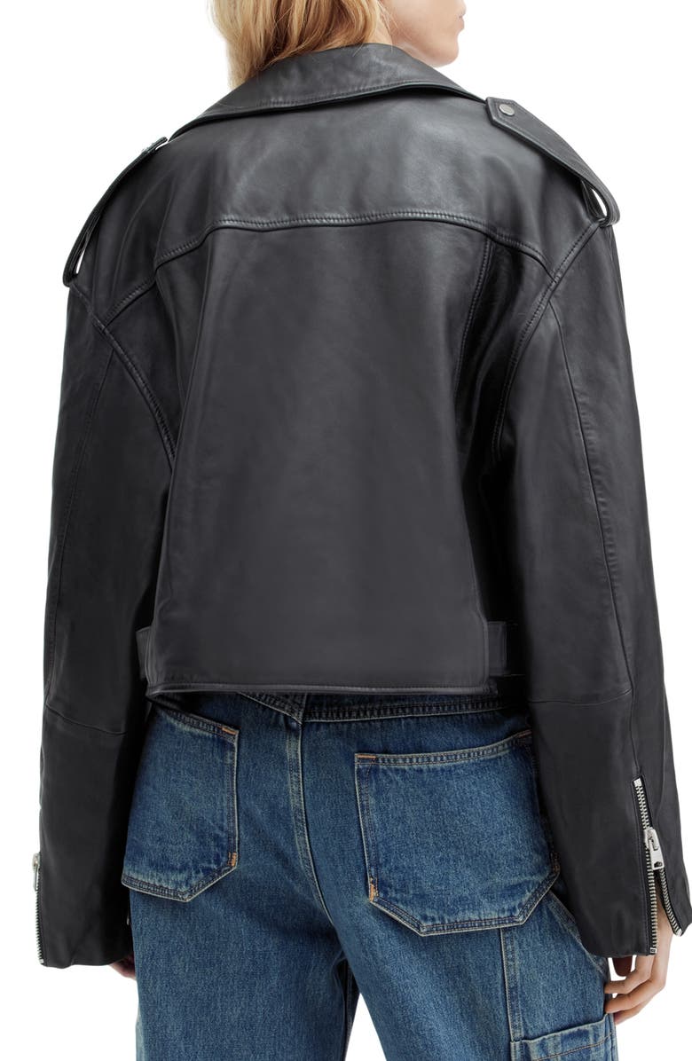 Dayle Leather Biker Jacket AllSaints