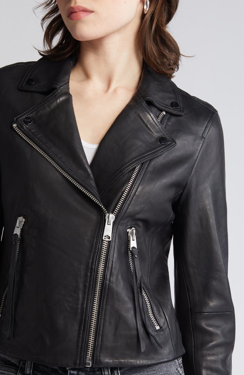 Dalby Leather Biker Jacket AllSaints