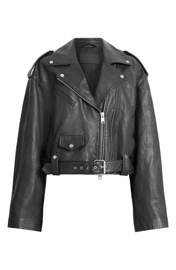 Dayle Leather Biker Jacket AllSaints