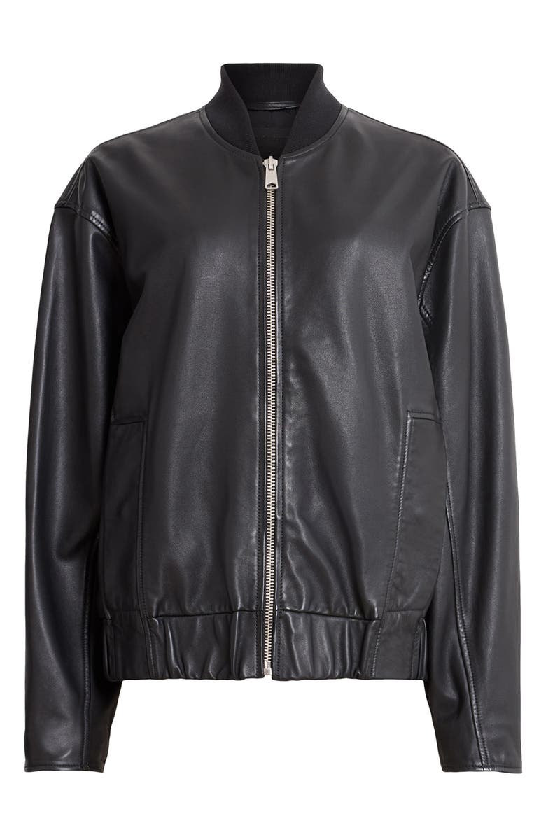 Yara Leather Bomber Jacket AllSaints