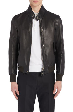 Harrington Leather Bomber Jacket TOM FORD