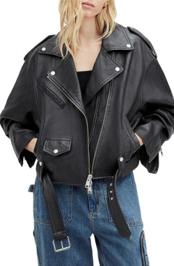 Dayle Leather Biker Jacket AllSaints