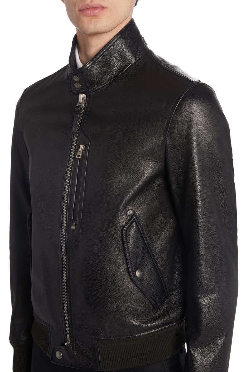 Harrington Leather Bomber Jacket TOM FORD