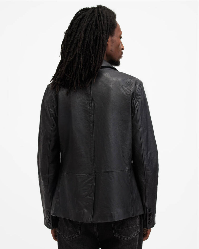 Andrius Leather Blazer All Saints