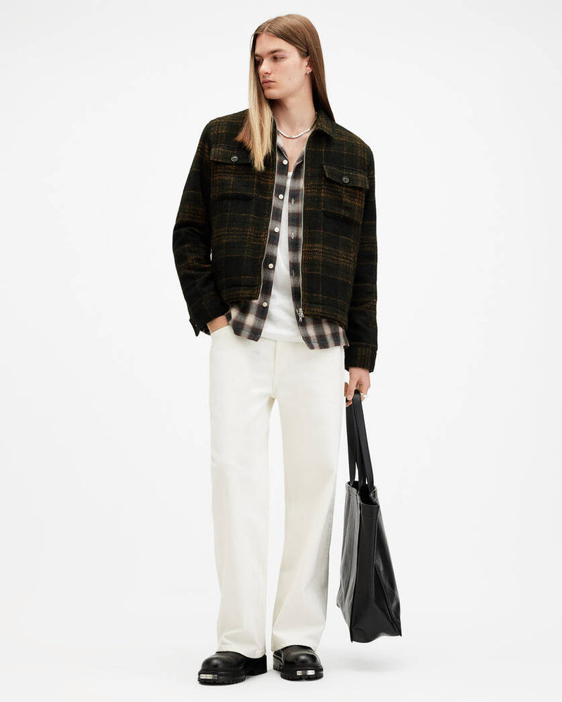 Bauhaus Checked Sherpa Lined Jacket All saints