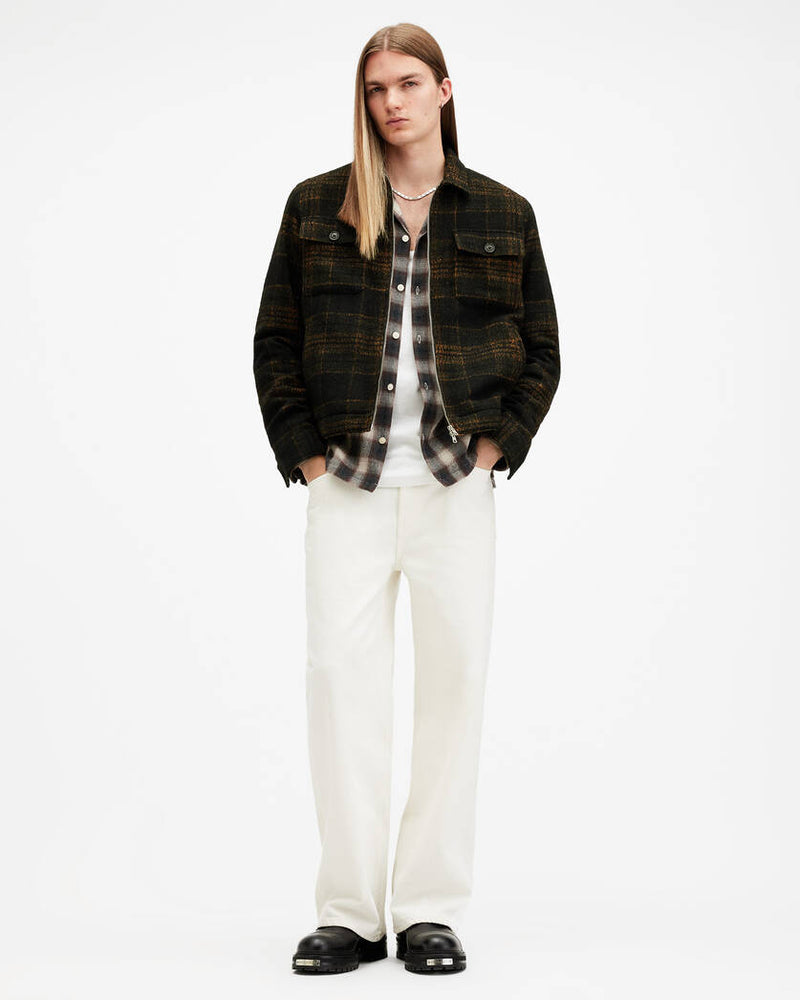 Bauhaus Checked Sherpa Lined Jacket All saints