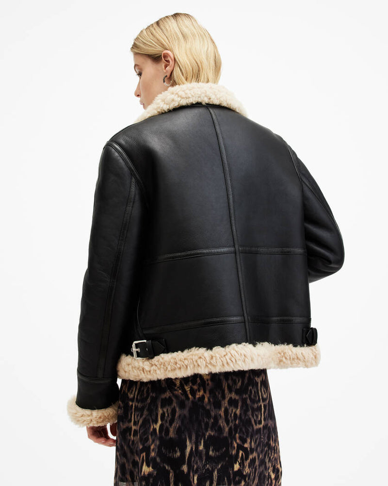 Lorel Shearling Flying Jacket All Saints