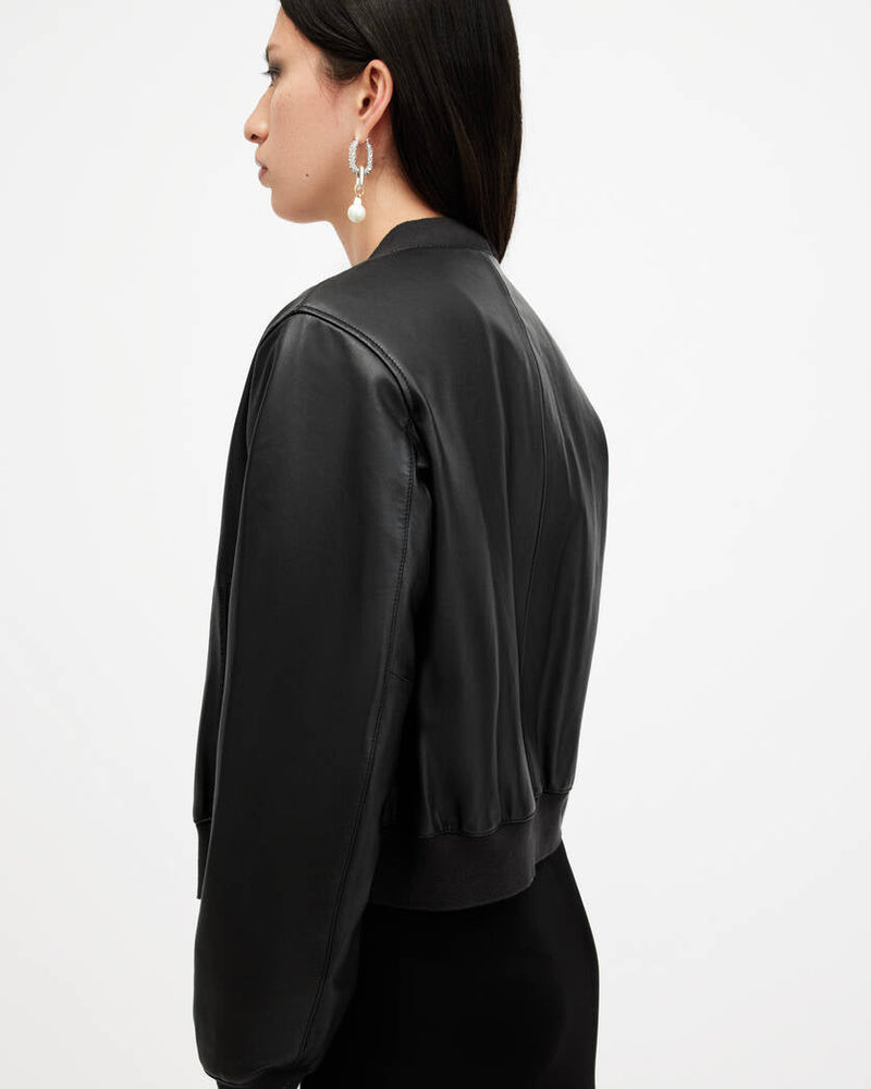 Orten Leather Bomber Jacket All Saints