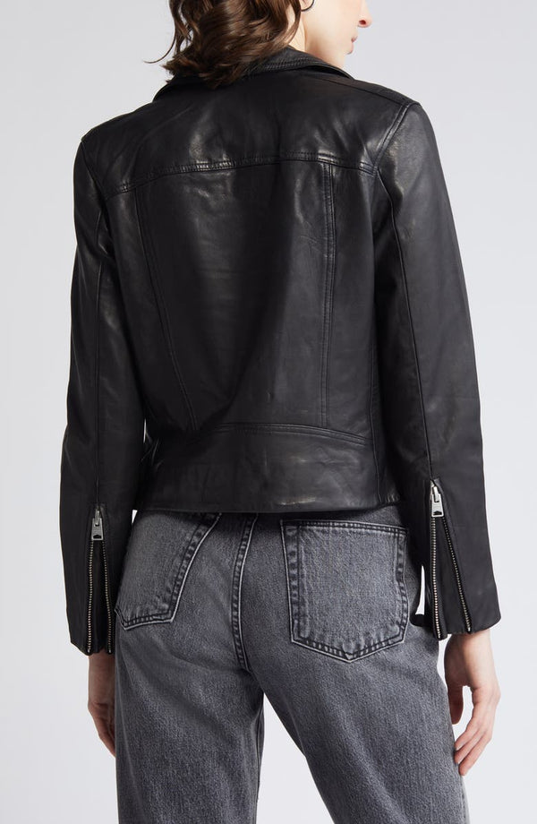 Dalby Leather Biker Jacket AllSaints