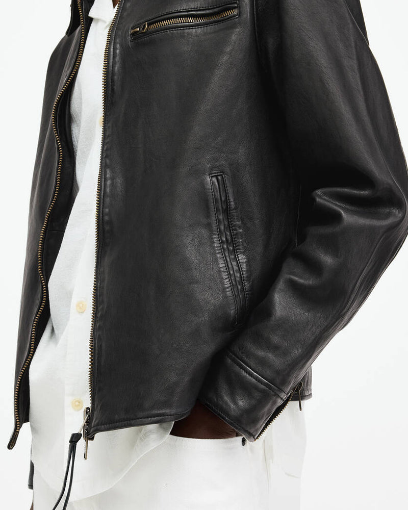 Miller Zip Up Leather Jacket