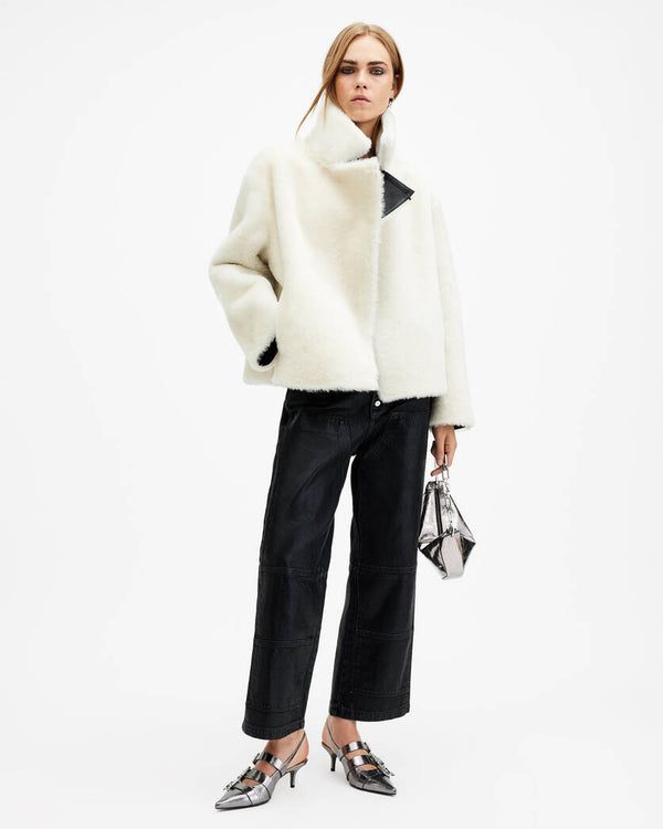 Anita 2-In-1 Reversible Shearling Jacket Allsaints