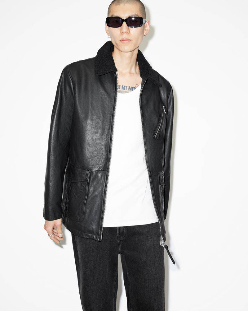 Moriarty Zip Up Faux Fur Lined Coat Allsaints