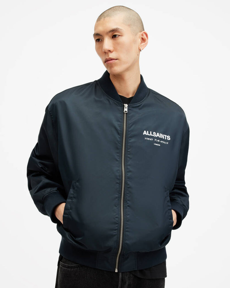 Underground Relaxed Fit Bomber Jacket Allsaints