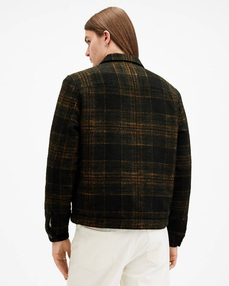 Bauhaus Checked Sherpa Lined Jacket Allsaints