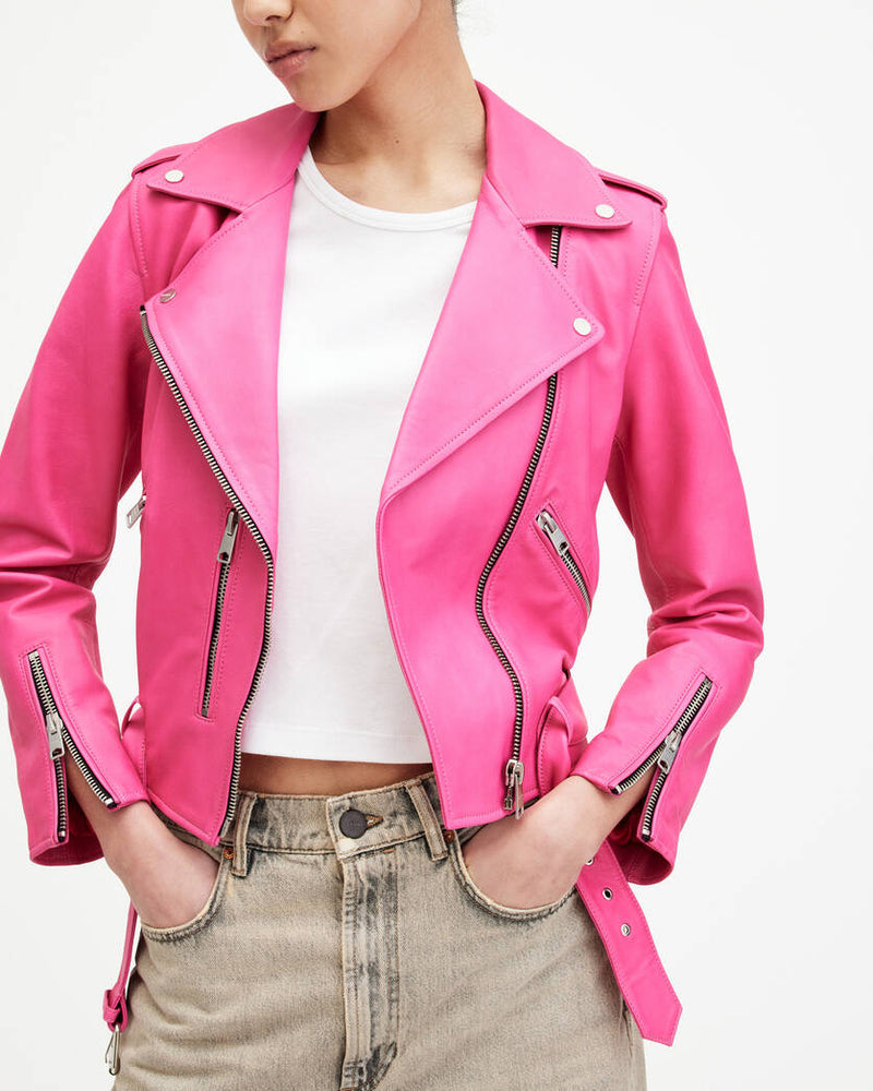 Balfern Leather Biker Jacket