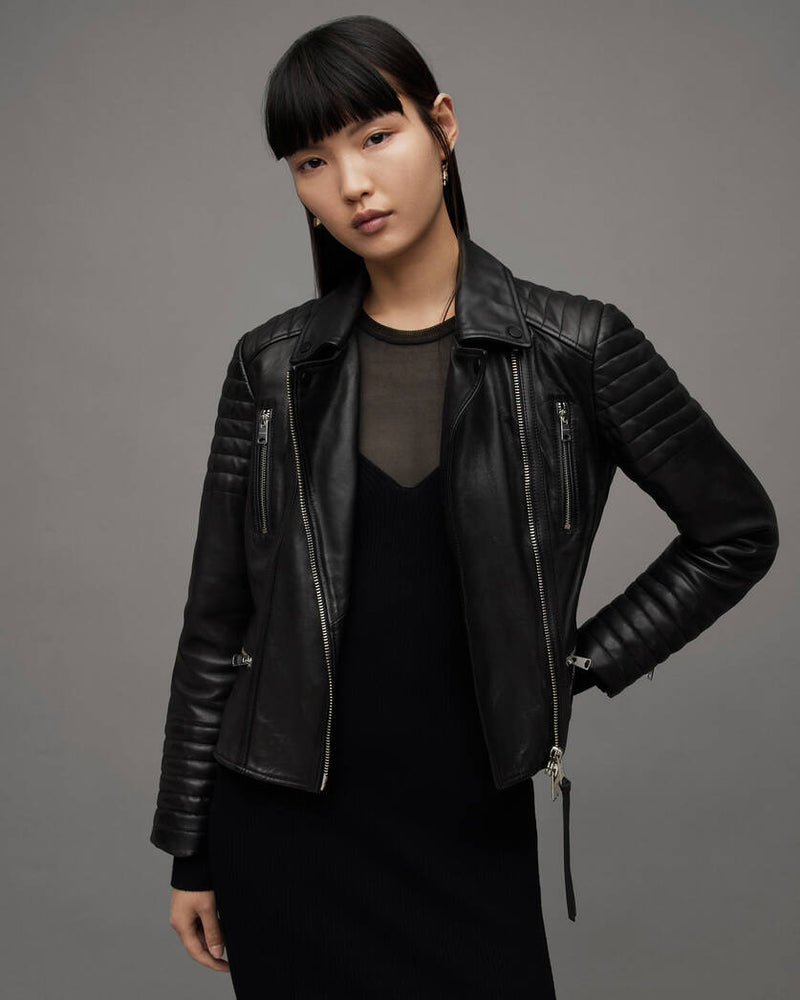 Leoni Leather Biker Jacket