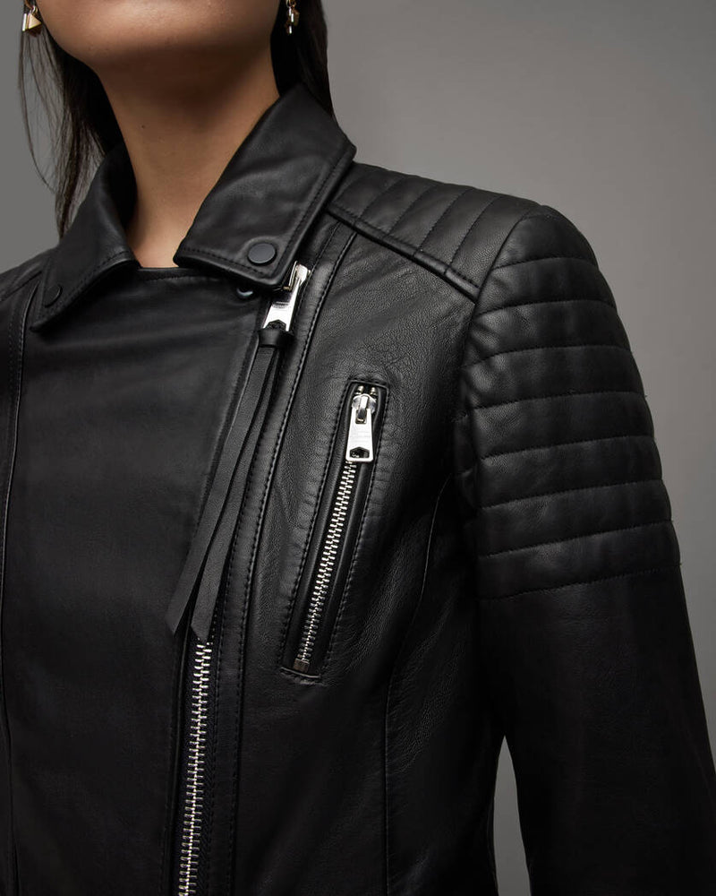 Leoni Leather Biker Jacket